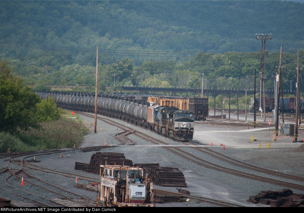 NS 9248 on a Parked Ethanol Train at Selkirk Yard